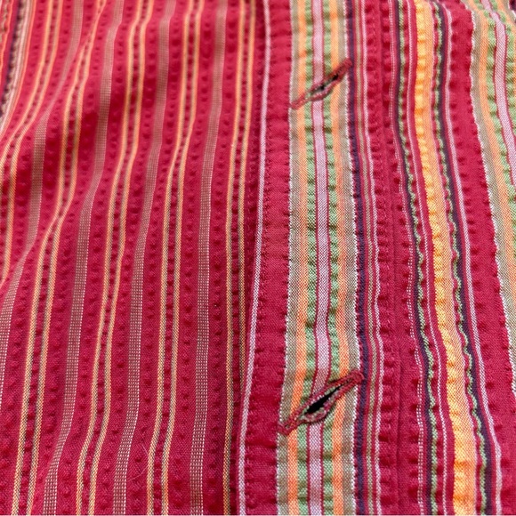 Beautiful Patagonia Textured Button-Up Long-Sleeve Red Shirt. Men’s XL - Picture 7 of 7